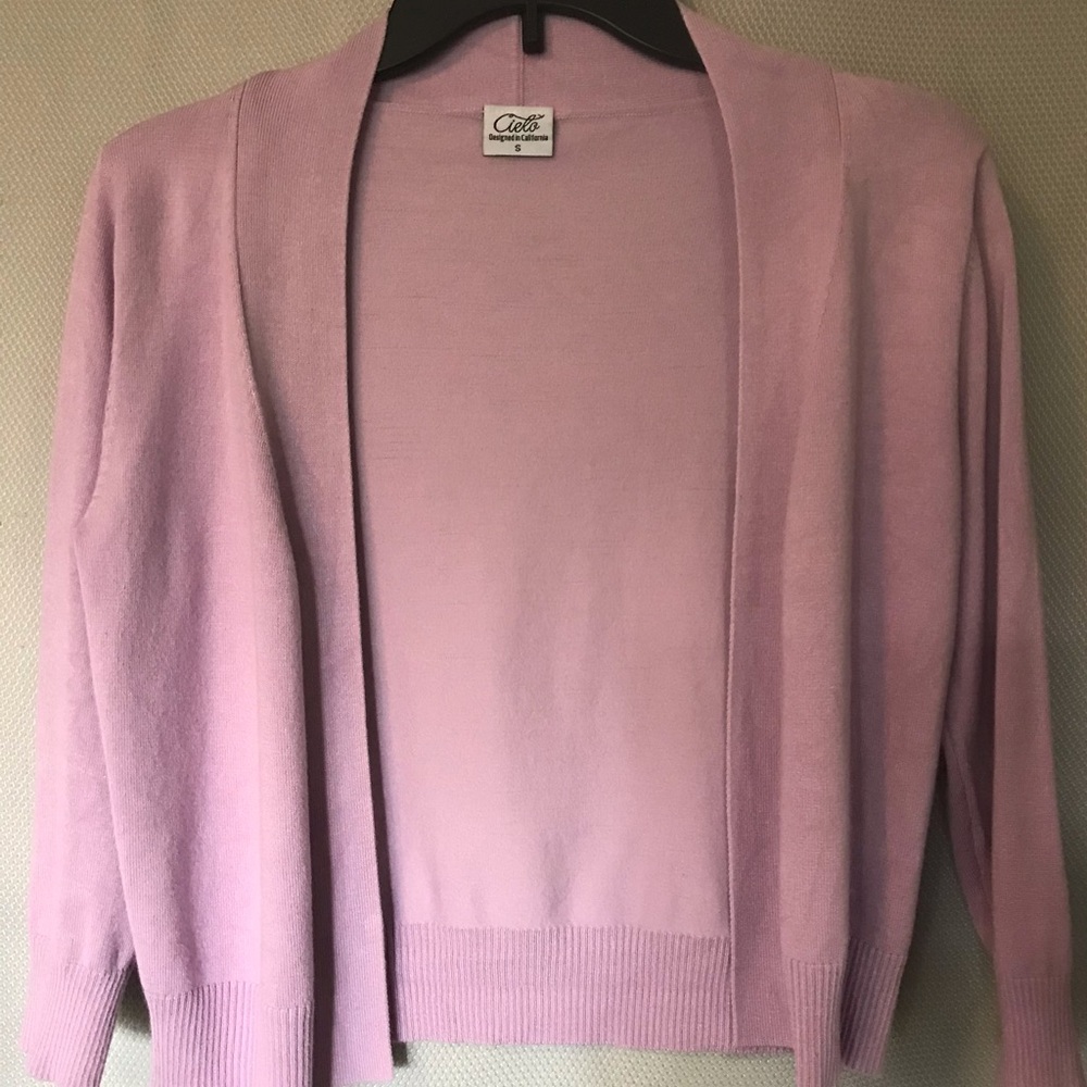 Cielo Violet Open-Front Women's Cardigan